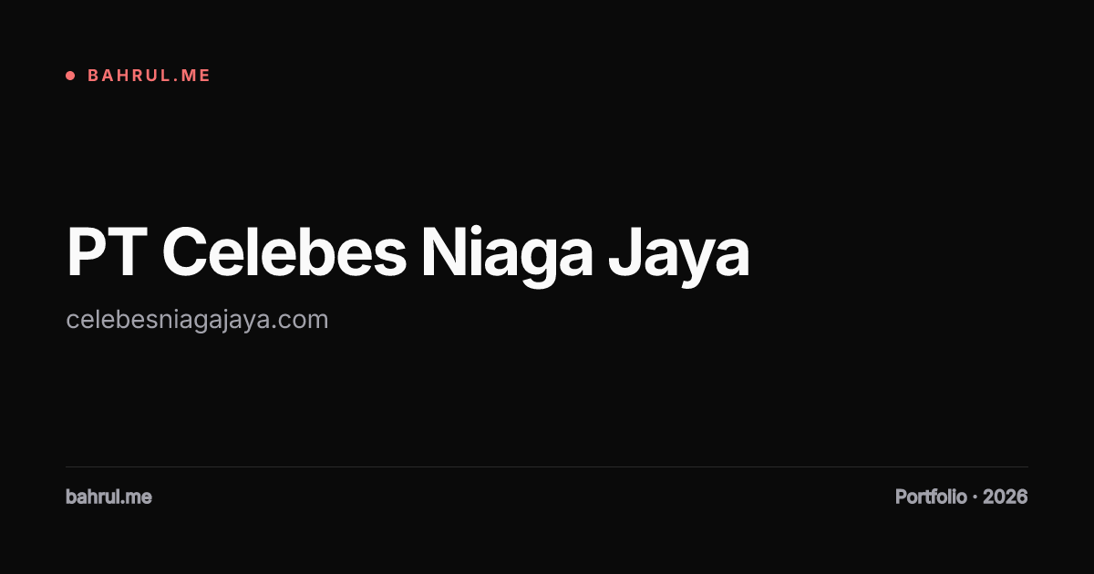 PT Celebes Niaga Jaya