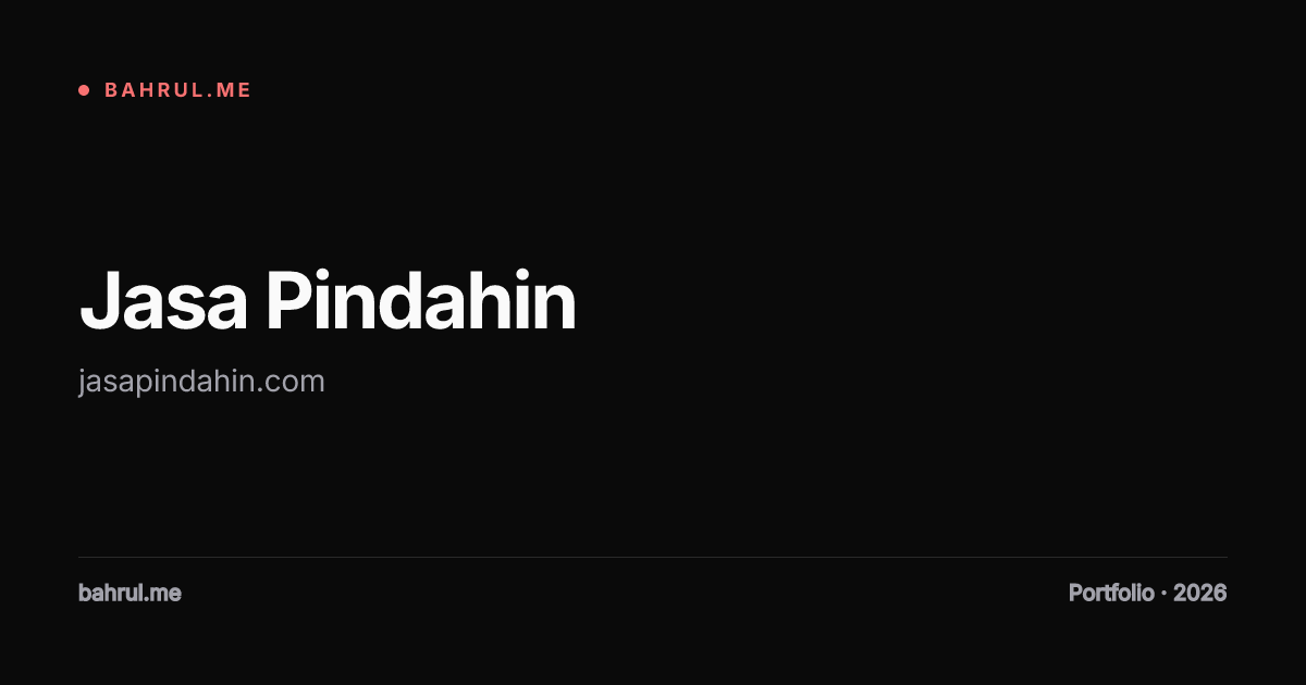 Jasa Pindahin