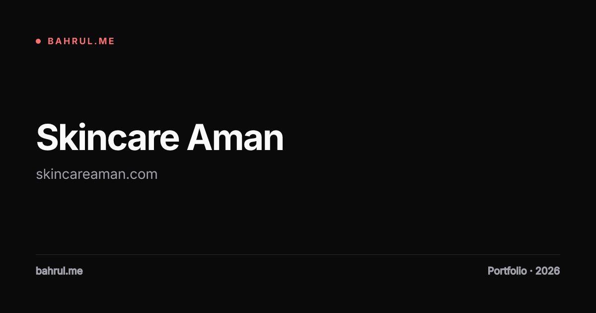 Skincare Aman