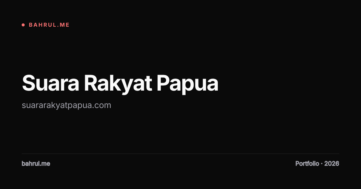 Suara Rakyat Papua